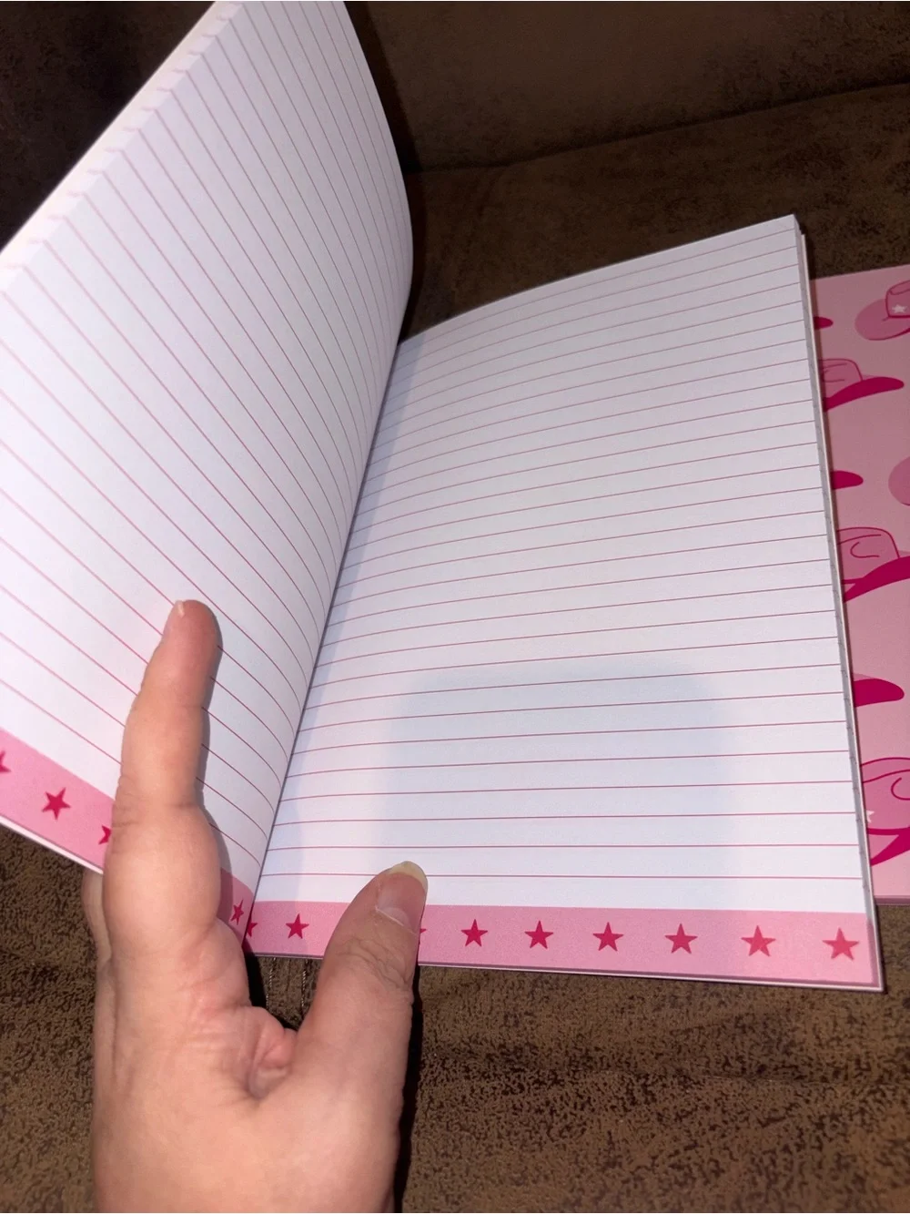 Set 2 Pink Cowgirl Howdy Lined Journal Notebooks - NEW